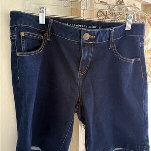 Celebrity Pink Women's Dark Blue Bermuda Shorts Size 11